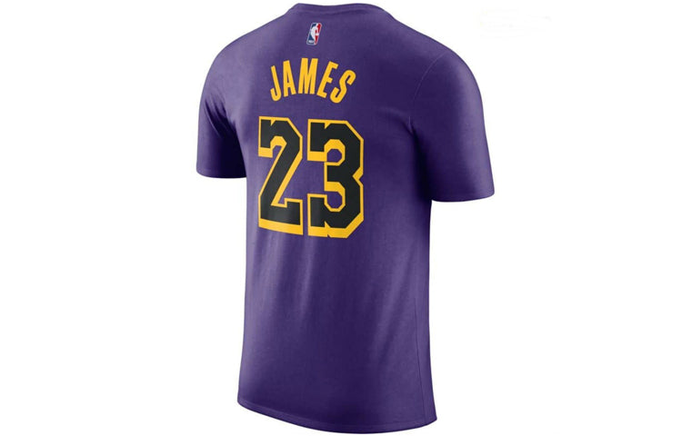 Nike NBA City limited Jersey 2018-2019 Los Angeles Lakers LeBron James No. 23 Blue Purple Bluepurple AO0897-551