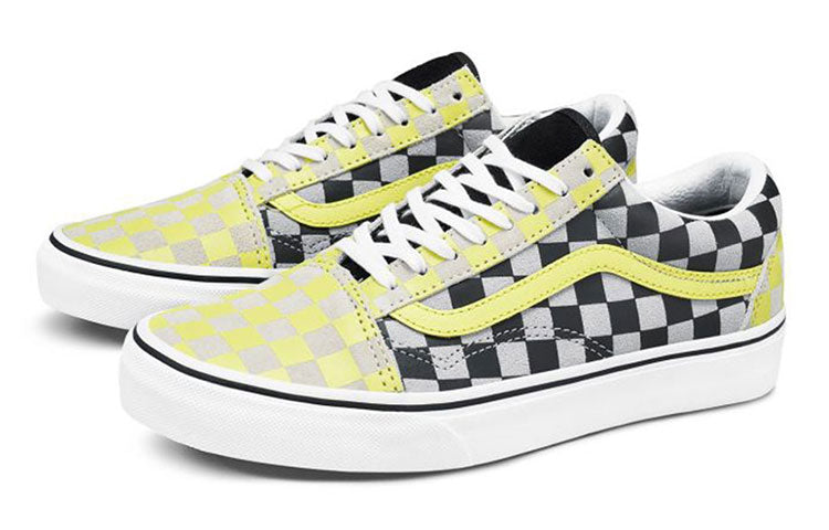 Vans Old Skool Checkerboard Blackyellow VN0A4U3BXF9