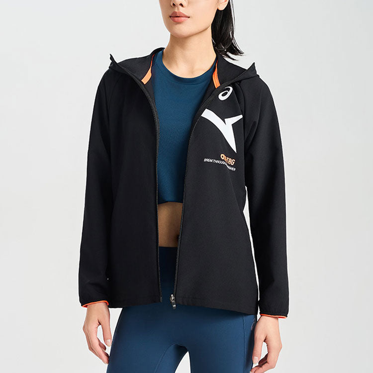 (WMNS) ASICS AIM-TRG Dry Cloth Hoodie Jacket 'Performance Black' 2032C973-001