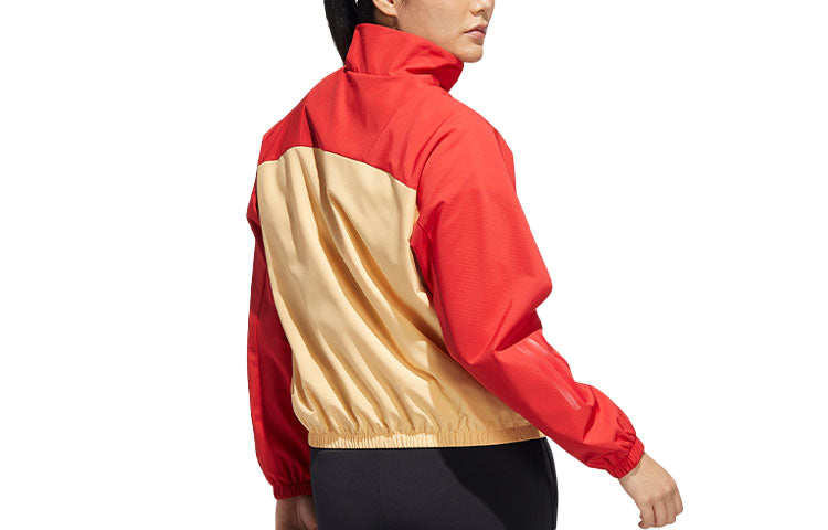 (WMNS) adidas CNY Colorblock Sports Jacket Red HI3265