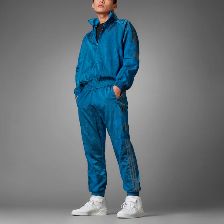 adidas originals Blue Version Series Side Stripe Loose Sports Pants HD2243