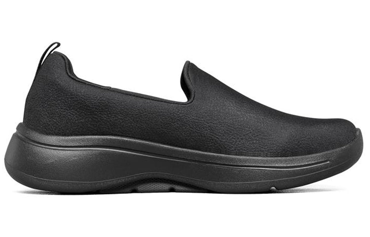 (WMNS) Skechers Go Walk Arch Fit Slip on 'Triple Black' 124411-BBK