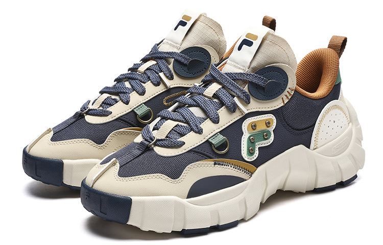 FILA FUSION FUSION Bone Sneakers 'Navy White' T12M311201FIW