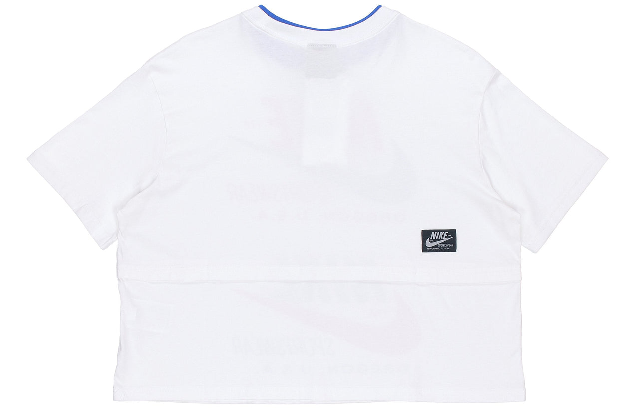 (WMNS) Nike Sportswear Icon Clash Logo Printing White DB3849-100