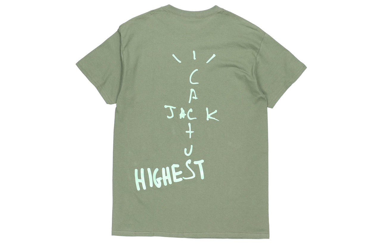 Travis Scott Cactus Jack x Jordan Crossover Pattern Short Sleeve 'Green' TC-305