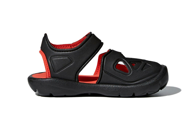 (TD) adidas neo Fortaswim 2 Black Red Sandals 'Black Red' CQ0089