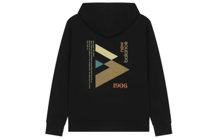 New Balance 1906 Logo Hoodie 'Black Multi' AMT24369-BK