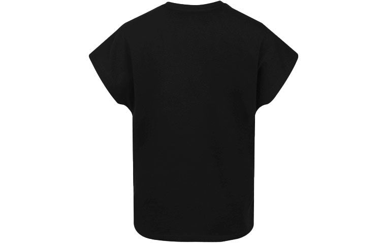 (WMNS) PUMA Large Logo Short Sleeve Black 583865-01
