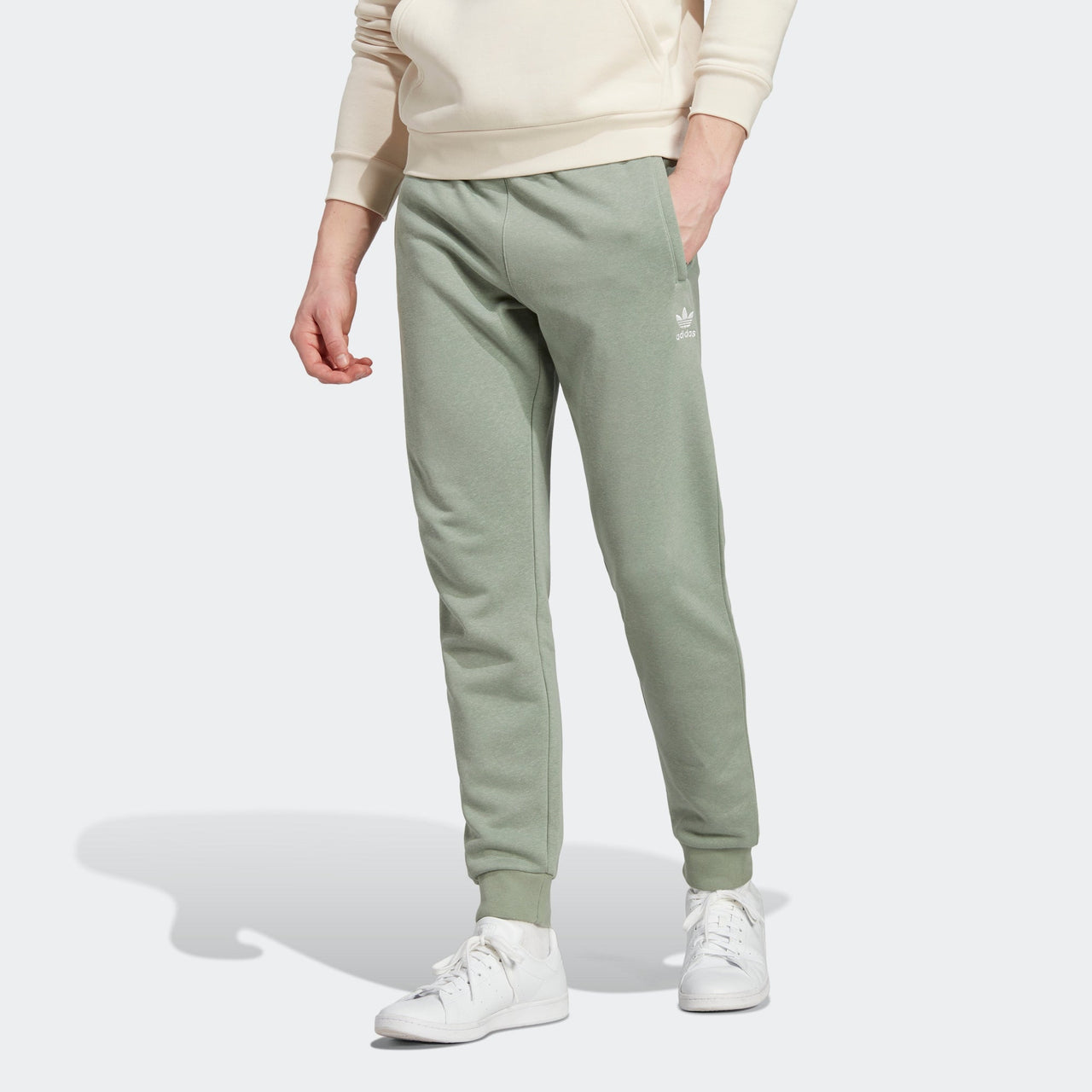 adidas Originals Essentials+ Made with Hemp Sweat Pants 'Silver Green' HR2968