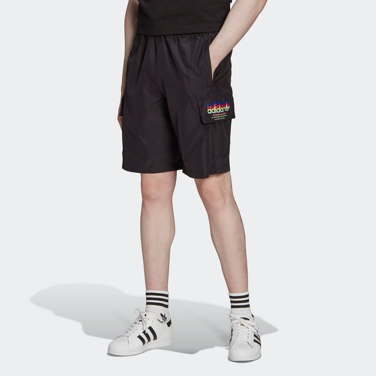 adidas originals Hyperreal Cargo Shorts 'Black' HK5156