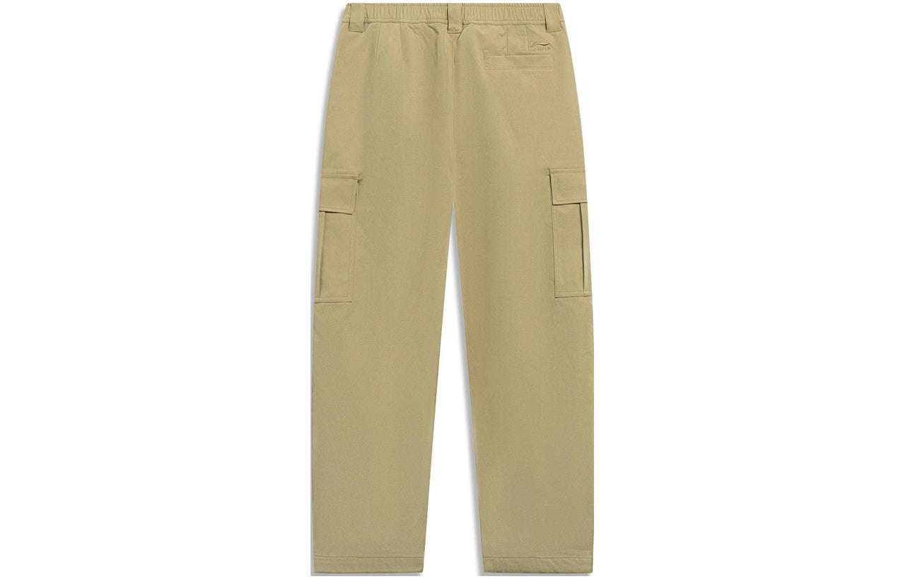 Li-Ning Loose Fit Work Pants 'Khaki' AYKT559-4