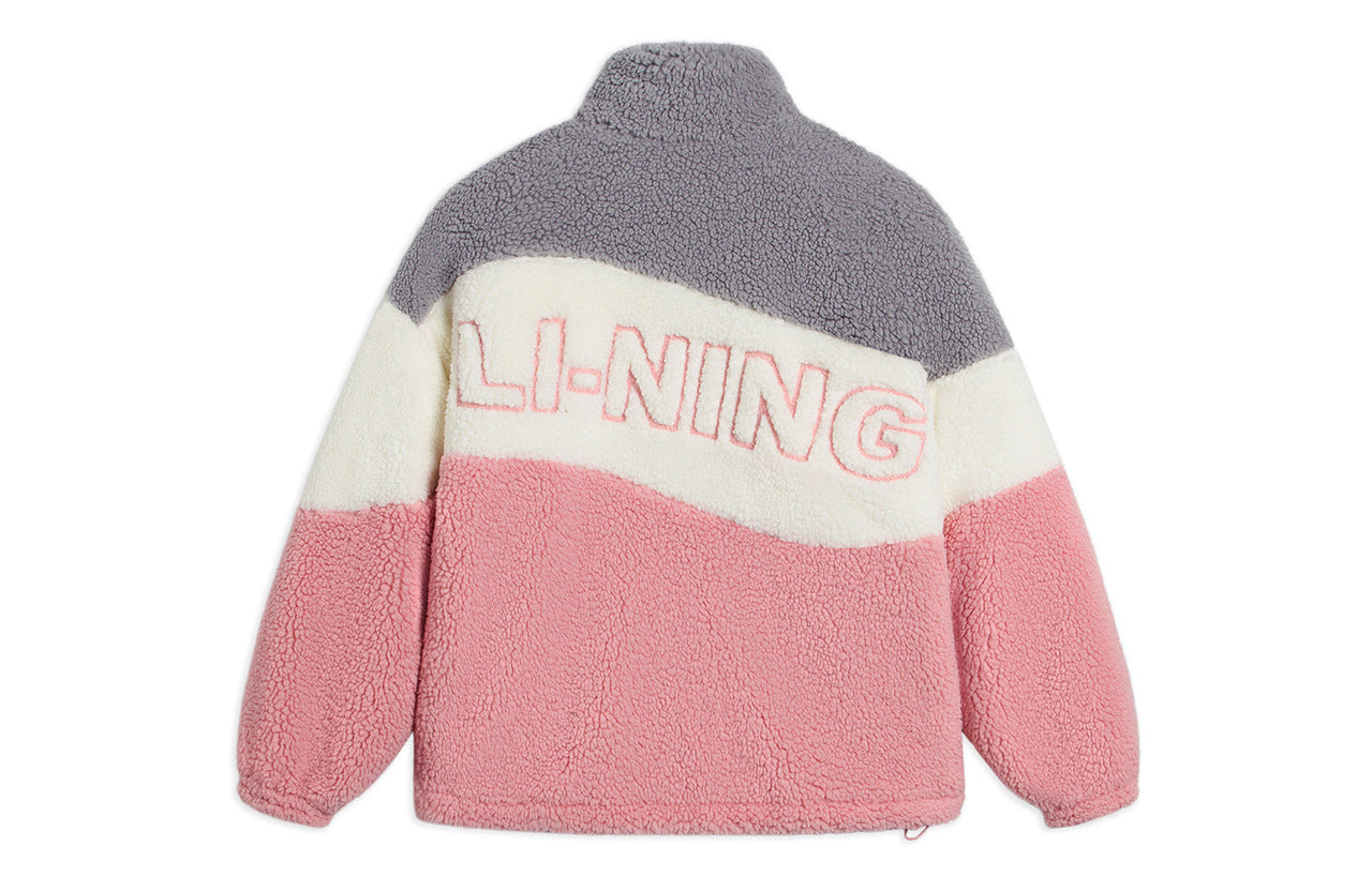 Li-Ning Embroidered Color Block Polar Fleece Jacket 'Multi-Color' AFDSD23-3