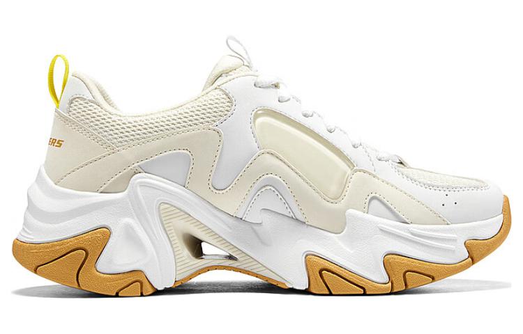 (WMNS) Skechers Stamina V3 'White Yellow' 896151-WYL