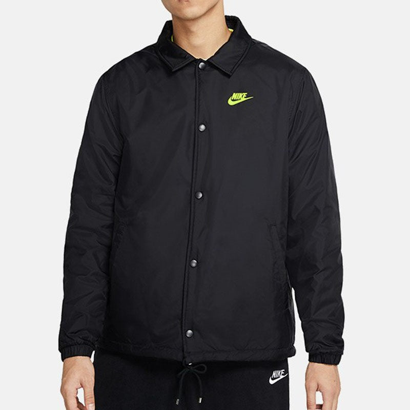 Nike Sportswear Coaches Reversible Fleece Jacket Men Black CV7121-010