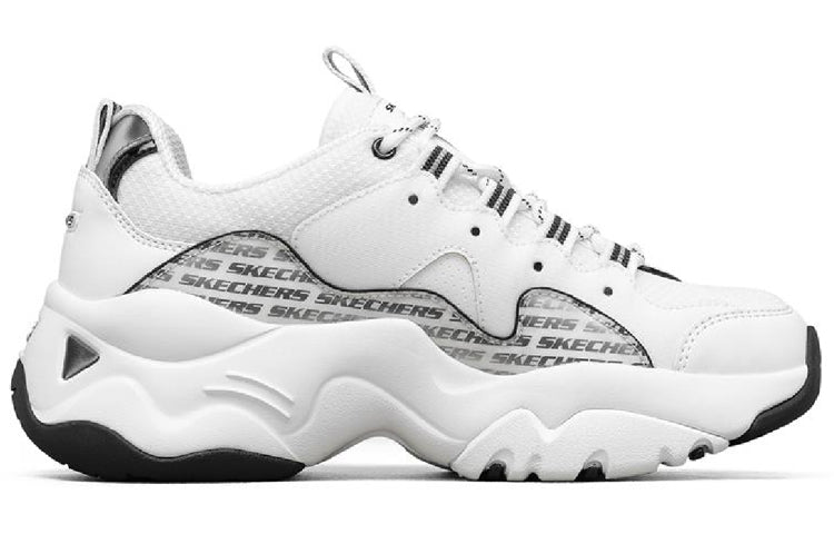 (WMNS) Skechers D Lites 3.0-Endless Chic Shoes Black/White 149255-WBK