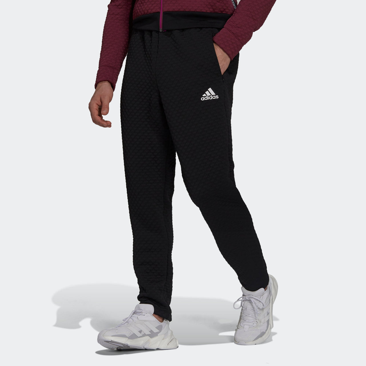 Men's adidas Z.n.e. Pt Rdy Casual Breathable Bundle Feet Sports Pants/Trousers/Joggers Black GT3743