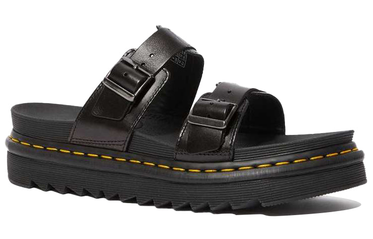 Dr. Martens Myles Brando Leather Sandals Black 23523001