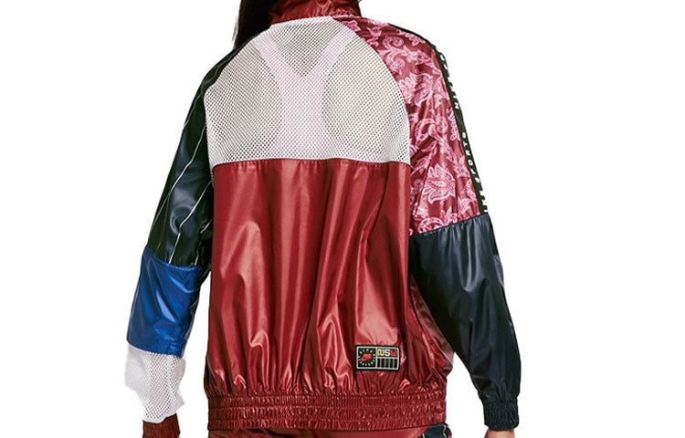 (WMNS) Nike Sportswear Casual Sports Woven Jacket Multicolor 'Red White Navy' AR3026-677