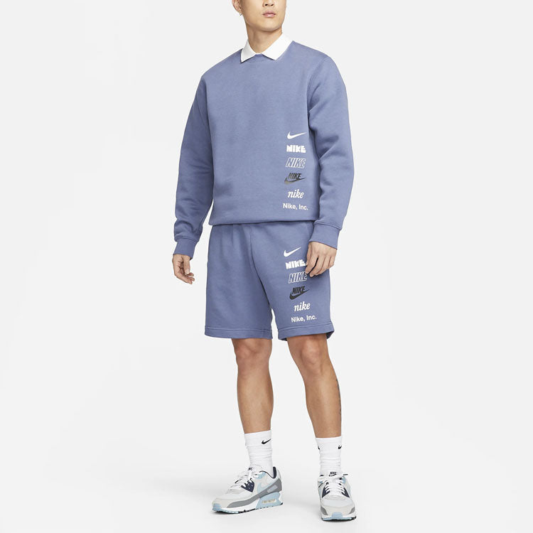 Nike Club Fleece French Terry Shorts 'Blue' FB8831-491
