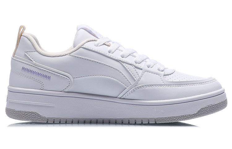 (WMNS) Li-Ning Lifestyle Skate Shoes 'White Purple' AGCQ544-2