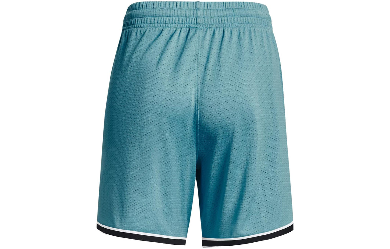 (WMNS) Under Armour Project Rock Penny Mesh Shorts 'Glacier Blue' 1377460-433