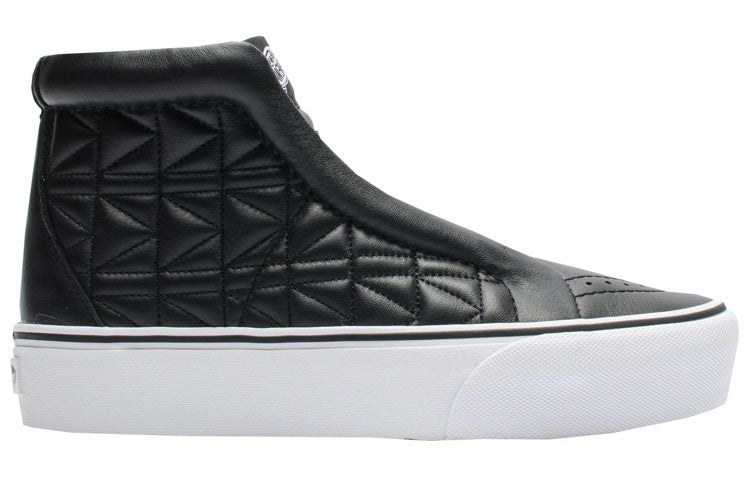 Vans SK8-Hi Laceless Platform Karl Lagerfeld Quilt 'Black White' VA3DQ7OEL