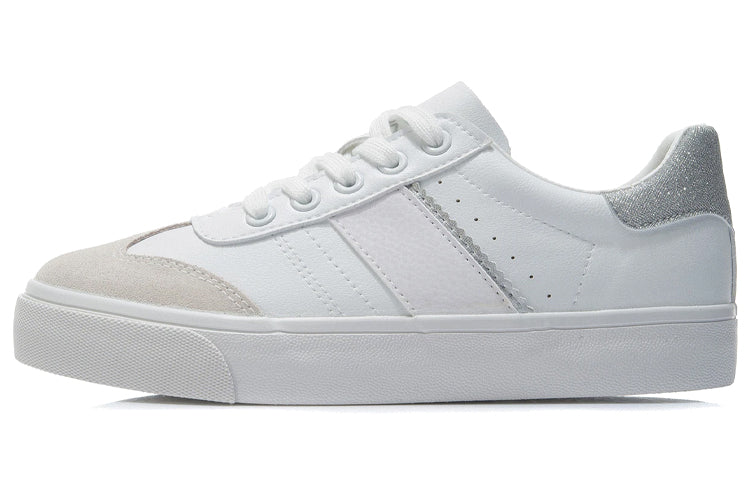 (WMNS) Li-Ning VULC Lite 'White Silver' AGCR340-1