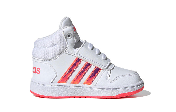 (TD) adidas neo adidas Hoops 2.0 Mid 'White Pink' FW7609