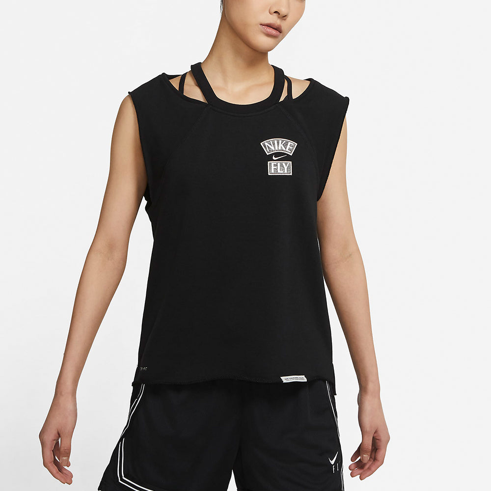 (WMNS) Nike Standard Issue Printing Sleeveless T-Shirt Black CZ7222-010