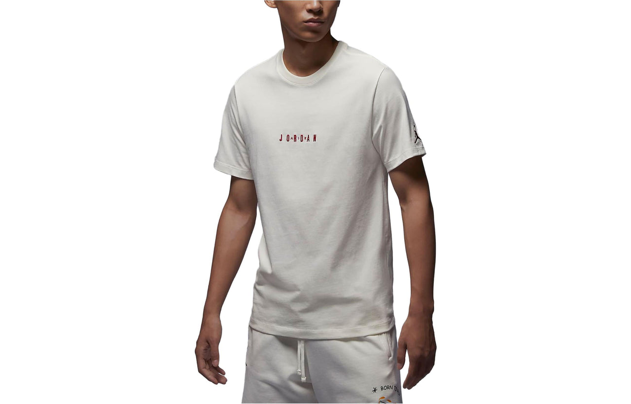 Air Jordan Embossed Air Crew T-Shirt 'White' DM3183-133