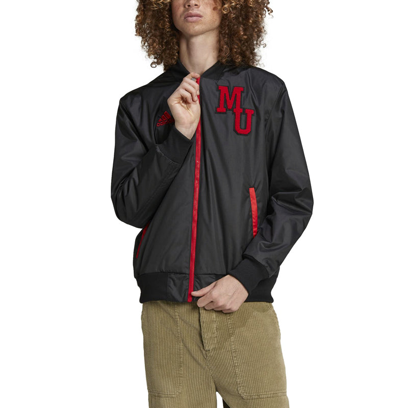 adidas limited Manchester United Soccer/Football logo Sports Jacket Black H63994