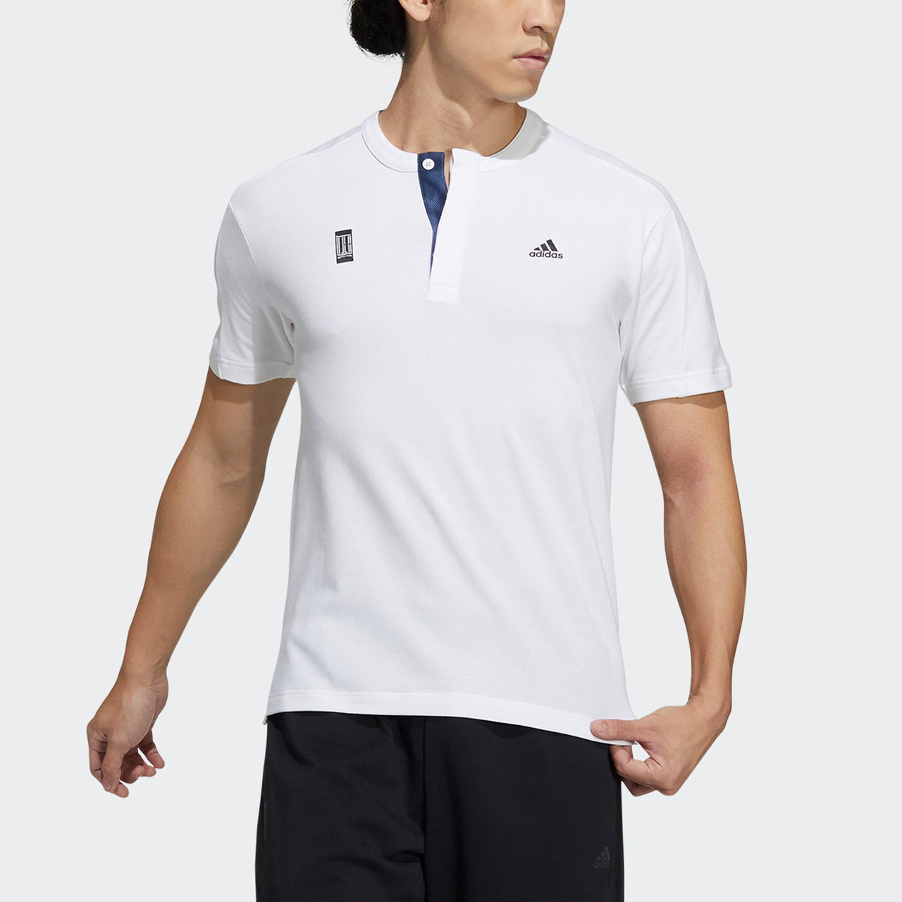 adidas Wj T Henly Sports Casual Short Sleeve White GP1827