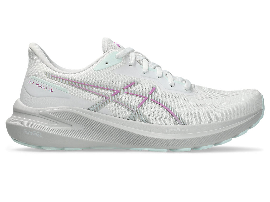 (WMNS) ASICS GT-1000 13 Sneakers 'White Lavender Glow' 1012B663-100