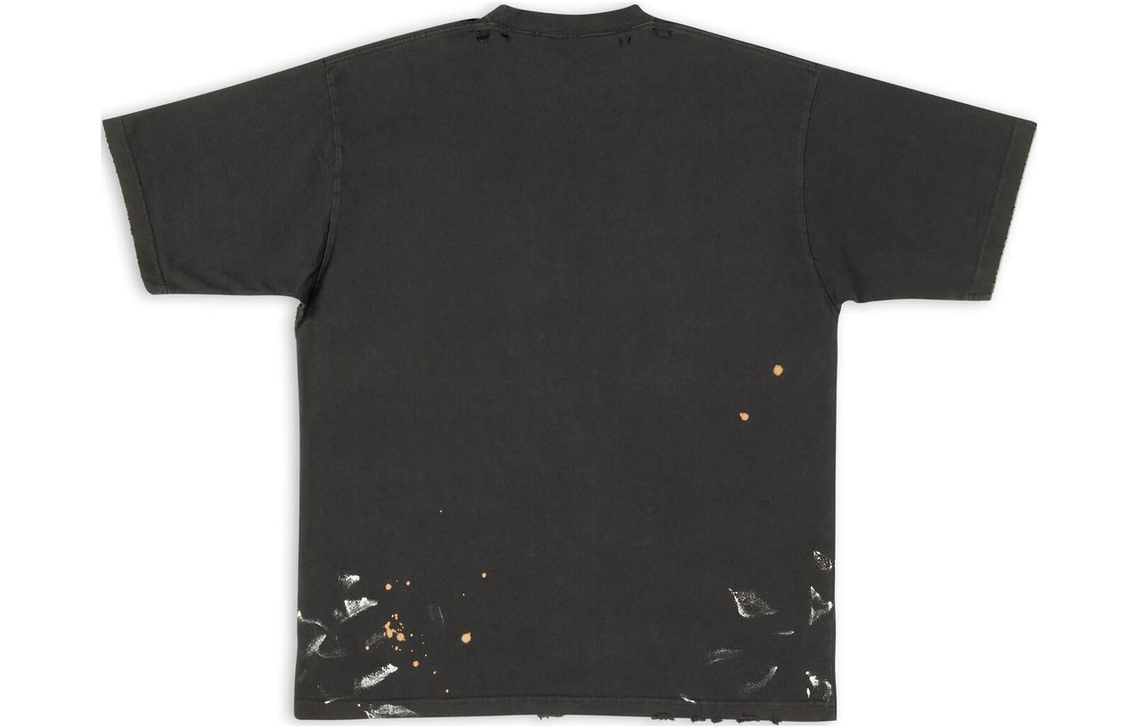 Balenciaga 90/10 T-Shirt Large Fit 'Black' 641675TMVH31055