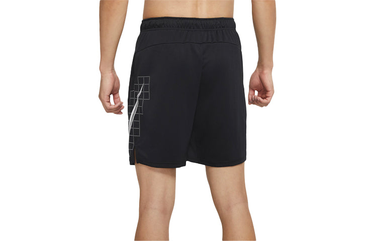 NikeDri-fit Printing Pattern Training Casual Shorts Black CZ2433-010