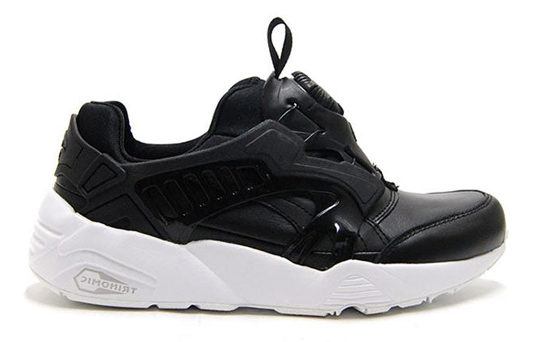 PUMA Disc Blaze Leather Running Shoes Black/White 361979-01