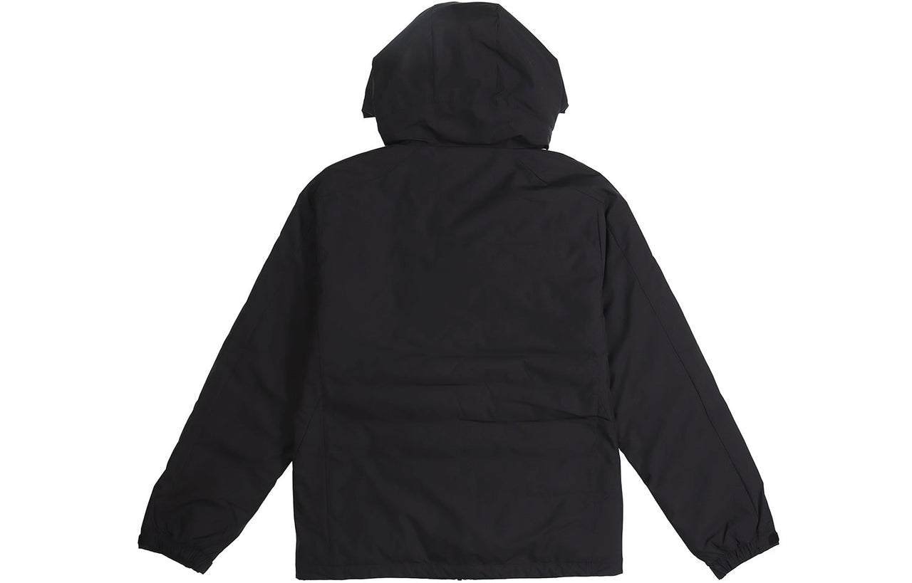 adidas 3st Down Jkt Logo Printing Side Stripe Sports Stay Warm hooded down Jacket Black GF0098