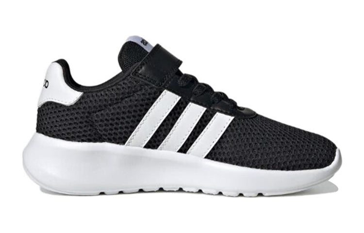 (GS) adidas Lite Racer 3.0 Hook & Loop 'Black White' HQ3763