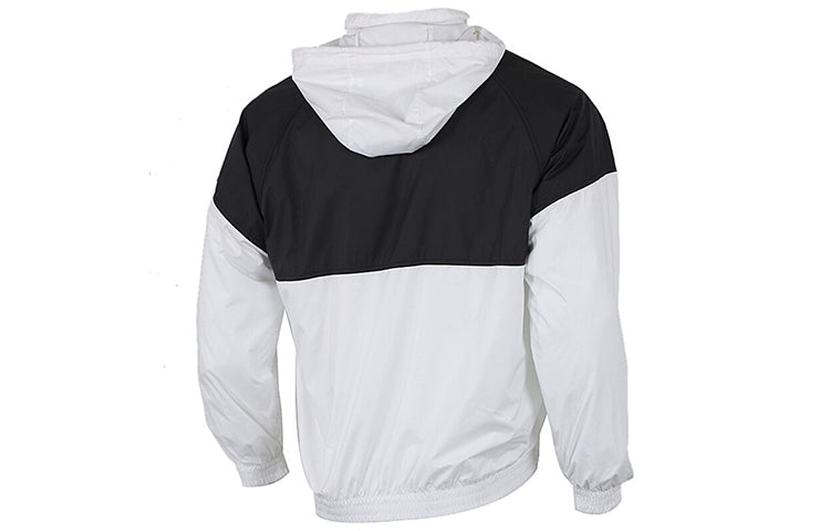 Men's Nike SB SHIELD Skateboard Half Zipper Pullover Splicing Interchange Jacket 'Black White' BV0980-010