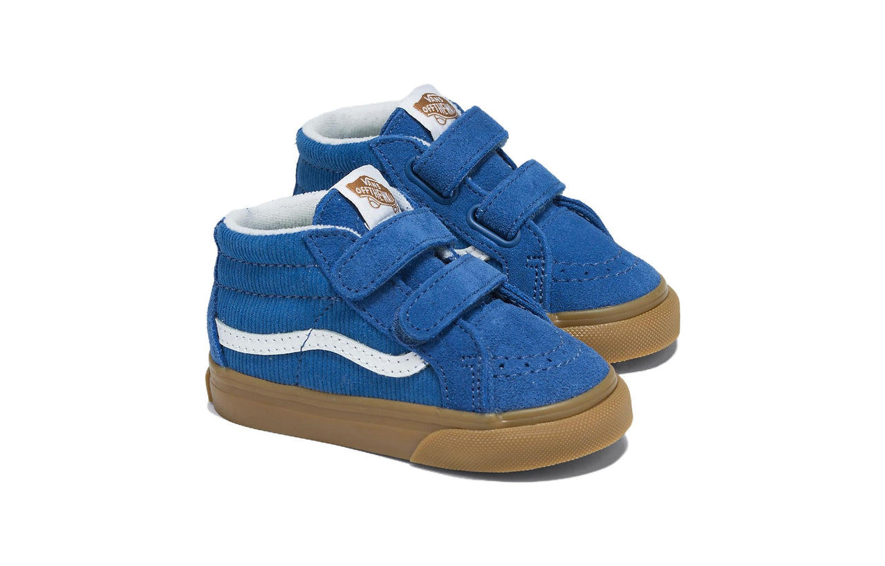 (TD) Vans Sk8-Mid Reissue V Corduroy Shoes 'Blue' VN0A5DXDBLU