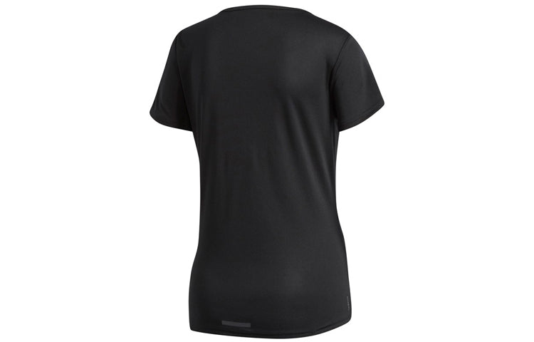 (WMNS) adidas Running Sports Short-sleeve Tee Black CZ7569
