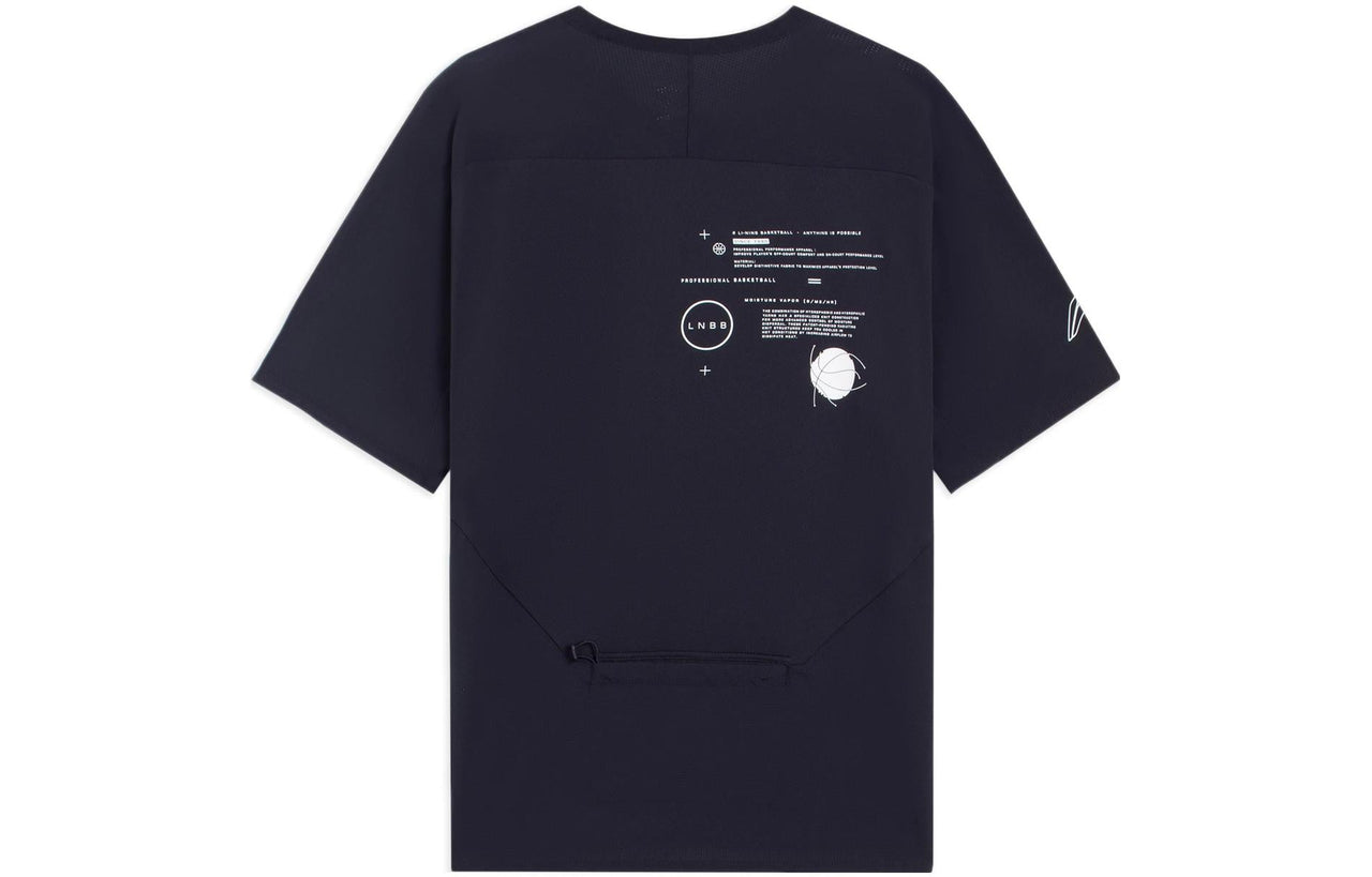 Li-Ning Hoops Graphic T-shirt 'Black' ATSS363-1