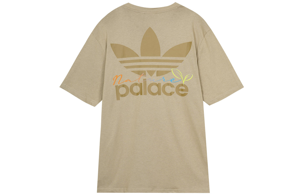 adidas originals x PALACE Crossover SS22 Back Logo Printing Short Sleeve Unisex Brown HM9198