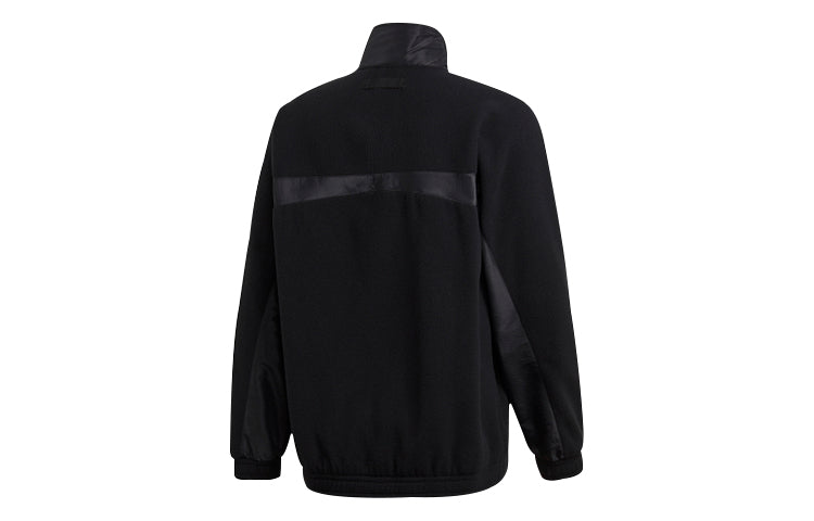 adidas originals Colorblock Stand Collar Casual Sports Jacket Black GD9428