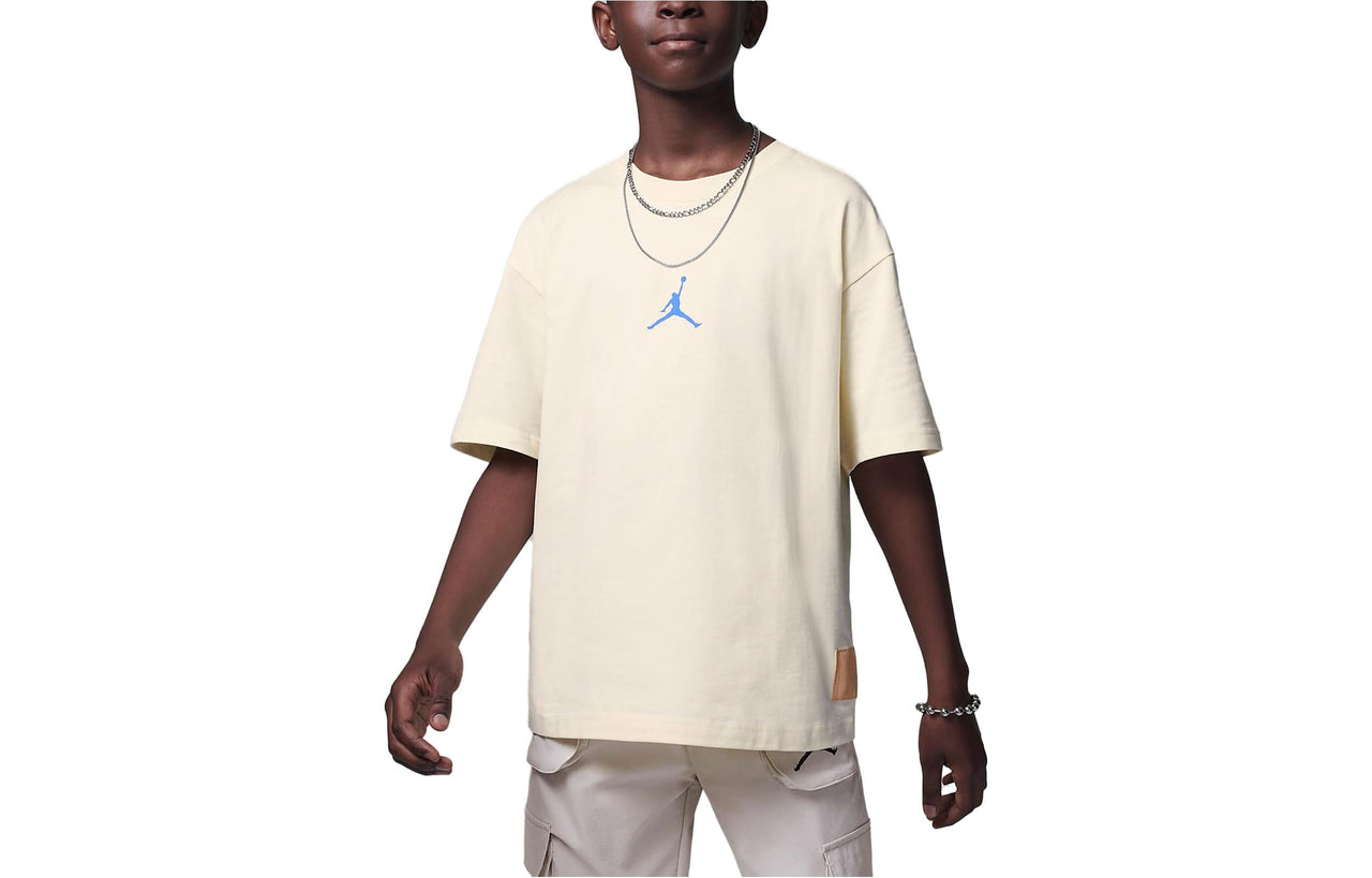 (GS) Air Jordan Casual Sport Tee 'White' FV2829-113