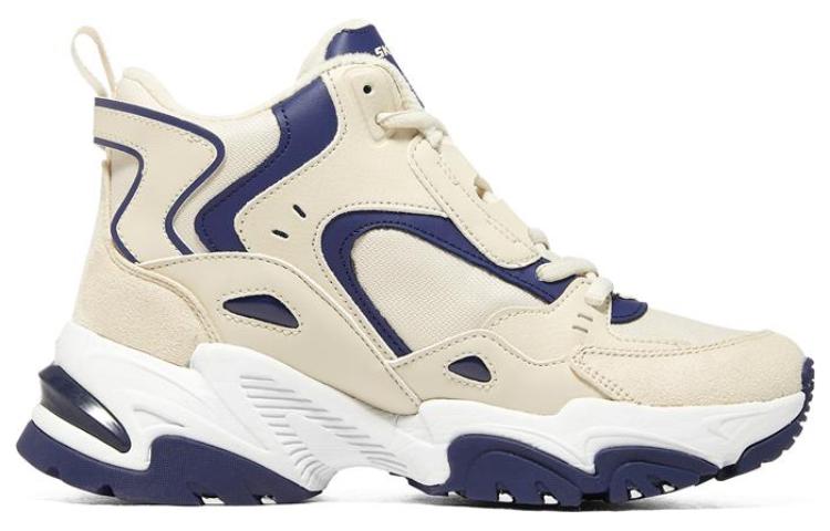 (WMNS) Skechers Stamina V2 'White Navy' 167270-NTNV
