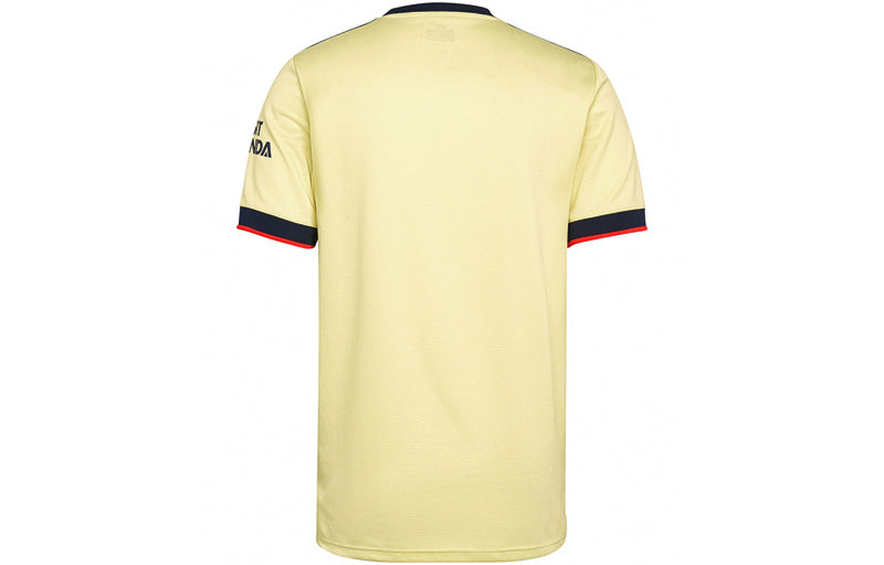 adidas Arsenal SW Guest Sport Soccer Short Sleeve T-shirt Men's Yellow GM0218