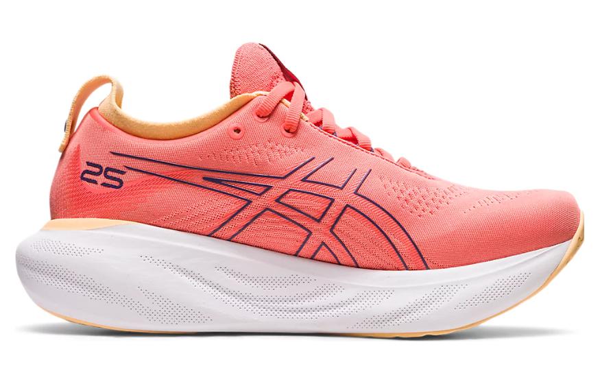 (WMNS) ASICS Gel-Nimbus 25 Wide 'Papaya Dusty Purple' 1012B437-700