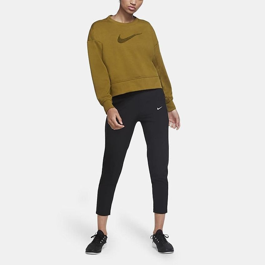 (WMNS) Nike Bliss Victory Mid-Rise Training Pants 'Black' CU4322-010