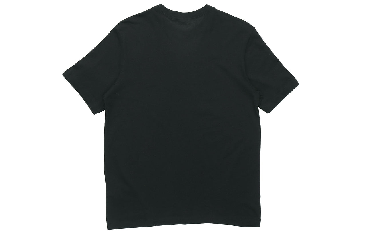Nike Just Do It Contrasting Colors Alphabet Printing Round Neck Short Sleeve Black AR5007-013